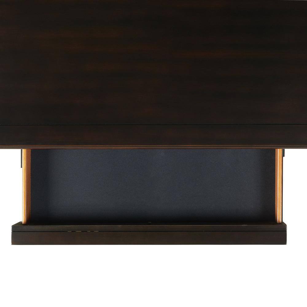 Alt View 5. Picket House Furnishings - Brooks 3-Drawer Nightstand with USB Ports in Black - Black.
