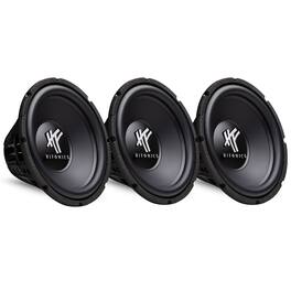 Hifonics - 12" 800 Watt 4 Ohm DVC Car Audio Subwoofer Power Bass Sub (3 Pack) - Black