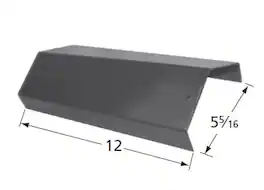 Music City Metals - MCM949674116 heat plate porc stl 12 x 5.3125 Four grates heat plates and angles