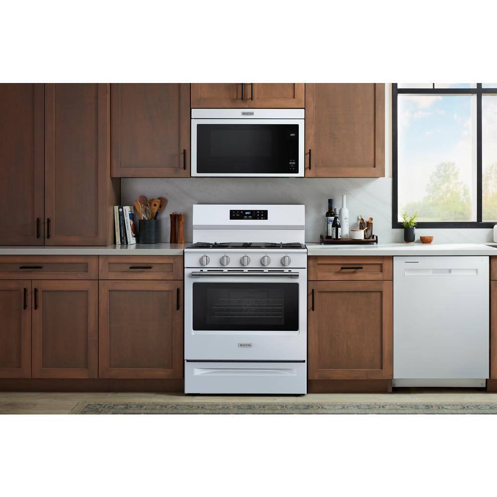Alt View 15. Maytag - 30-Inch Wide Gas Range With No Preheat Air Fry and Air Baking - 5.0 cu. Ft. - White.