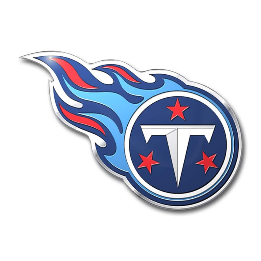 TCL - Tennessee Football Titans Full Color Aluminum Decal Emblem - For use on Cars, Laptops or other Hard Surfaces - Multi