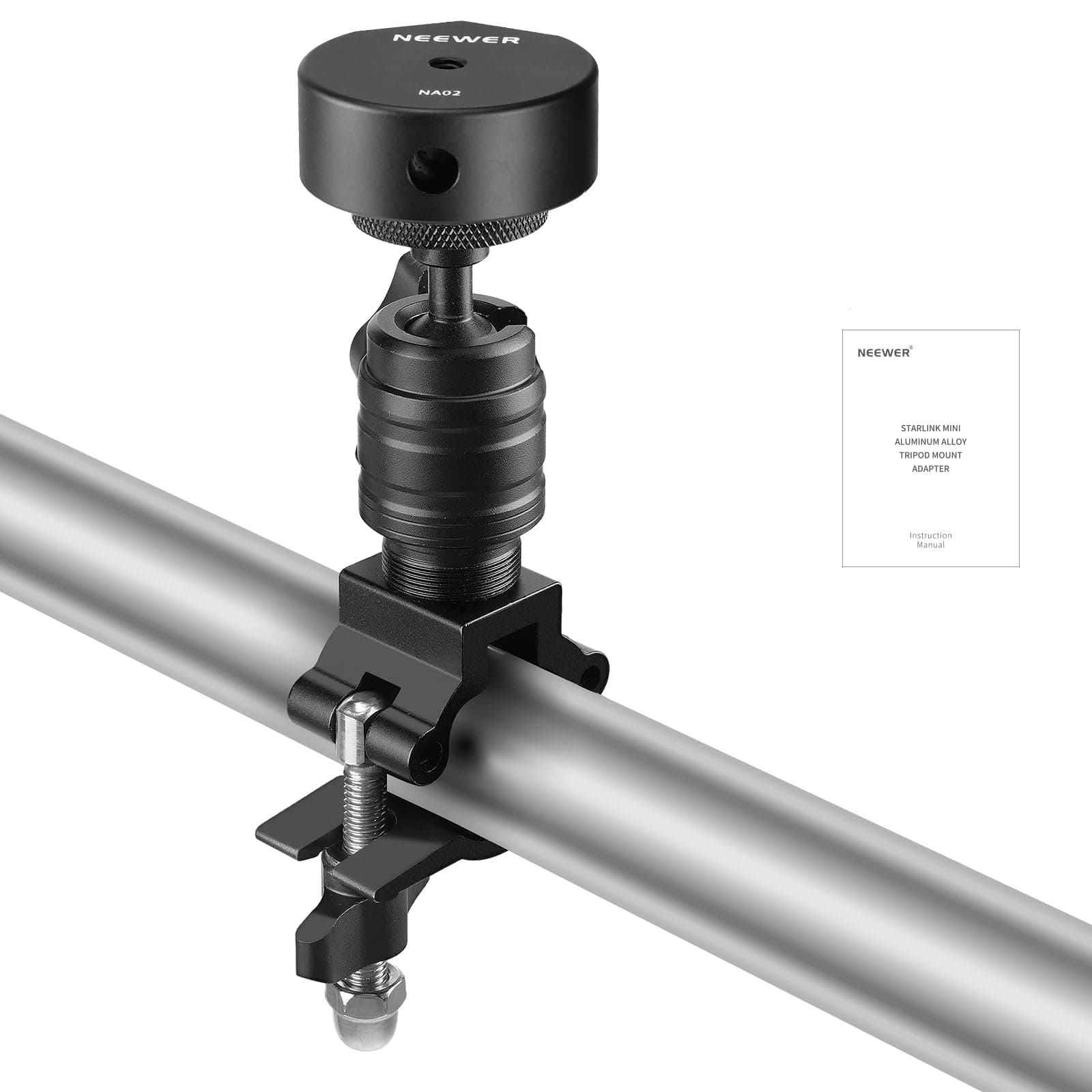 Neewer - Clamp Mount Kit for Starlink Mini & 25-28mm Poles, RV/Yacht, NOT for Post-April 2025, ST92