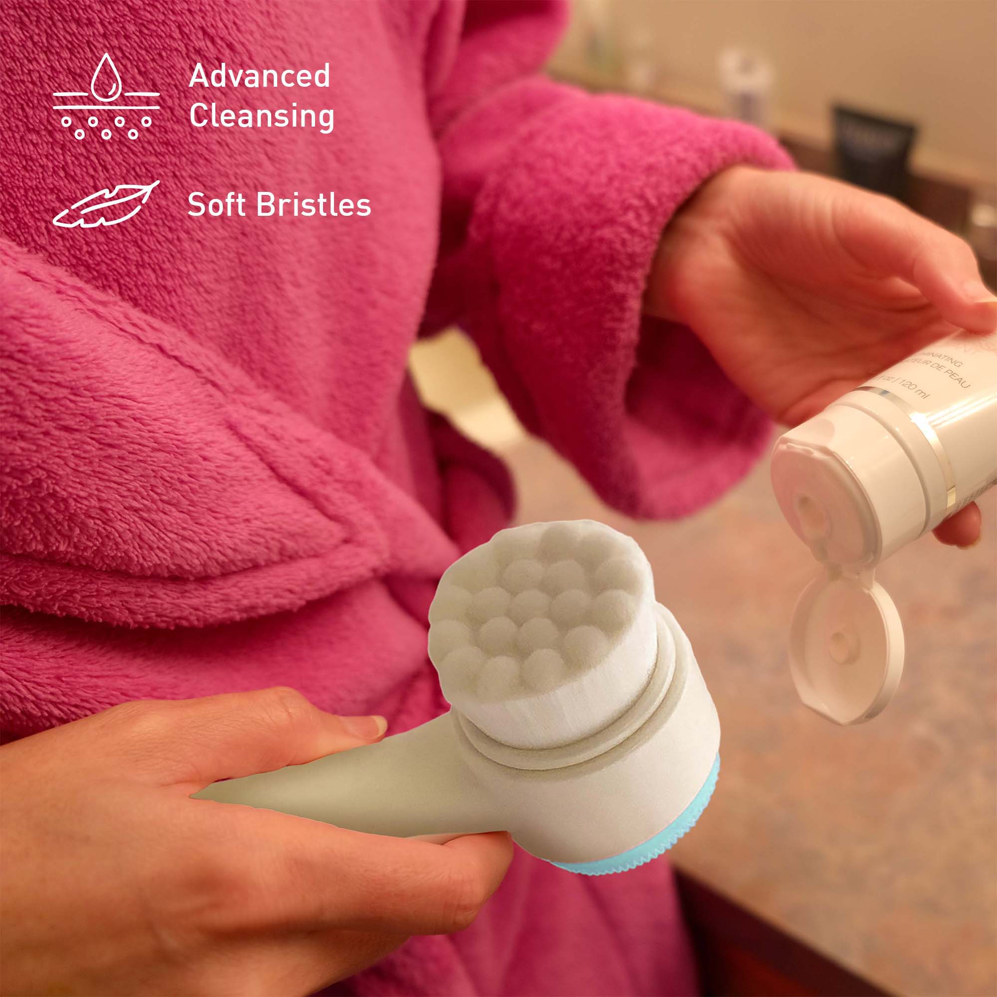 Advanced Cleansing Soft Bristles RO ATINC OF R7  PEAU 120ml