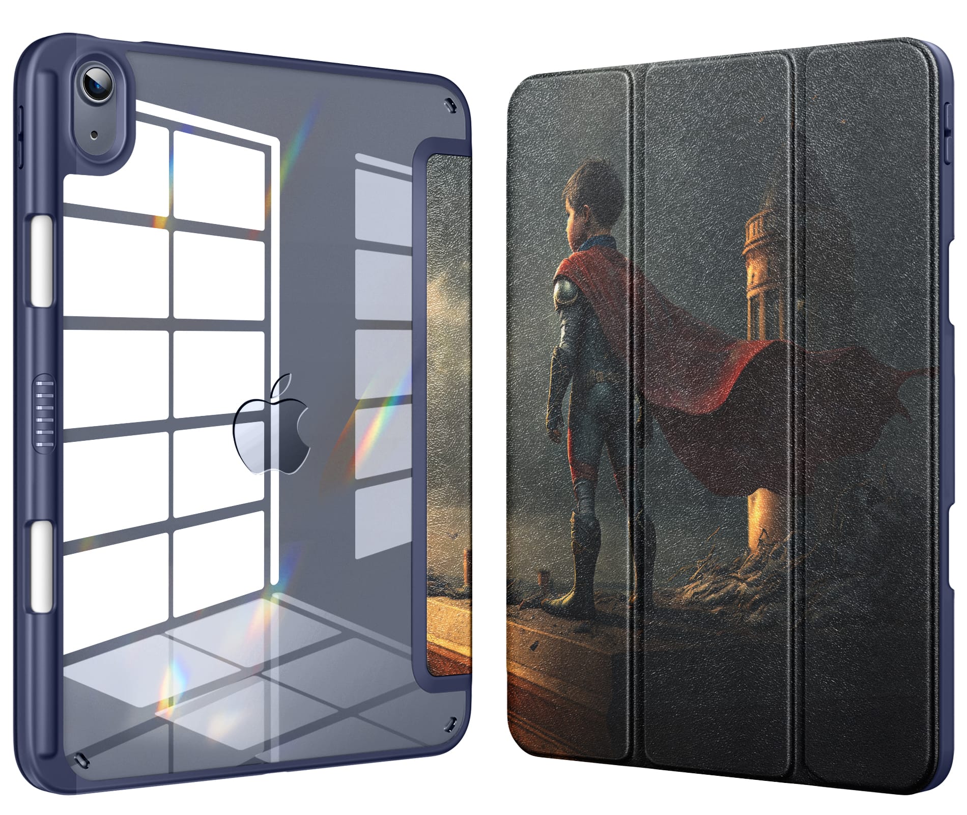 DTTO - Case for iPad (A16) 11-inch 2025 and iPad 10th Generation 10.9 Inch 2022, Clear Back and TPU Shockproof Frame Cover - Cute Boy