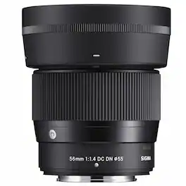 Sigma - 56mm f/1.4 DC DN Contemporary Lens for Fujifilm X - Black