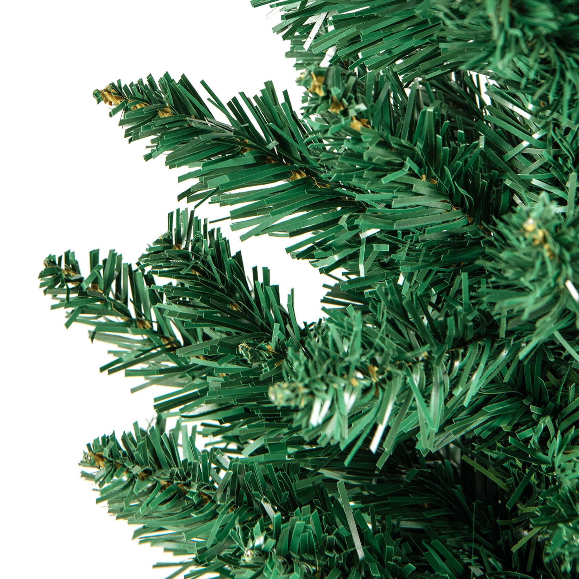 Alt View 10. Costway - Costway Potted Artificial Christmas Tree Set of 3 with 3/4/5 FT Faux Slim Pencil Trees - Silver/Green.