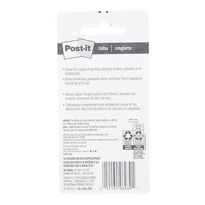 Post-it tabs onglets

Great for organizing files, project folders, binders and notebooks
Extra thickness prevents wear and tear from repeated handling and use

Idéaux pour l'organisation de fichiers, dossiers de projets, classeurs et des carnets
L'épaisseur supplémentaire empêche l'usure et les déchirures des manipulations et utilisations répétées

Made in the USA with some imported materials
Fabriqué aux États-Unis avec des matières importées

Mutice TVe sudaoe a surten u al > DE > Cat I PC 51131 96939

MUTICE
STICKER TABS
51131
96939

Made in USA
MUTICE
STICKER TABS
51131
96939

Made in USA
MUTICE
STICKER TABS
51131
96939

Made in USA
MUTICE
STICKER TABS
51131
96939

Made in USA
MUTICE
STICKER