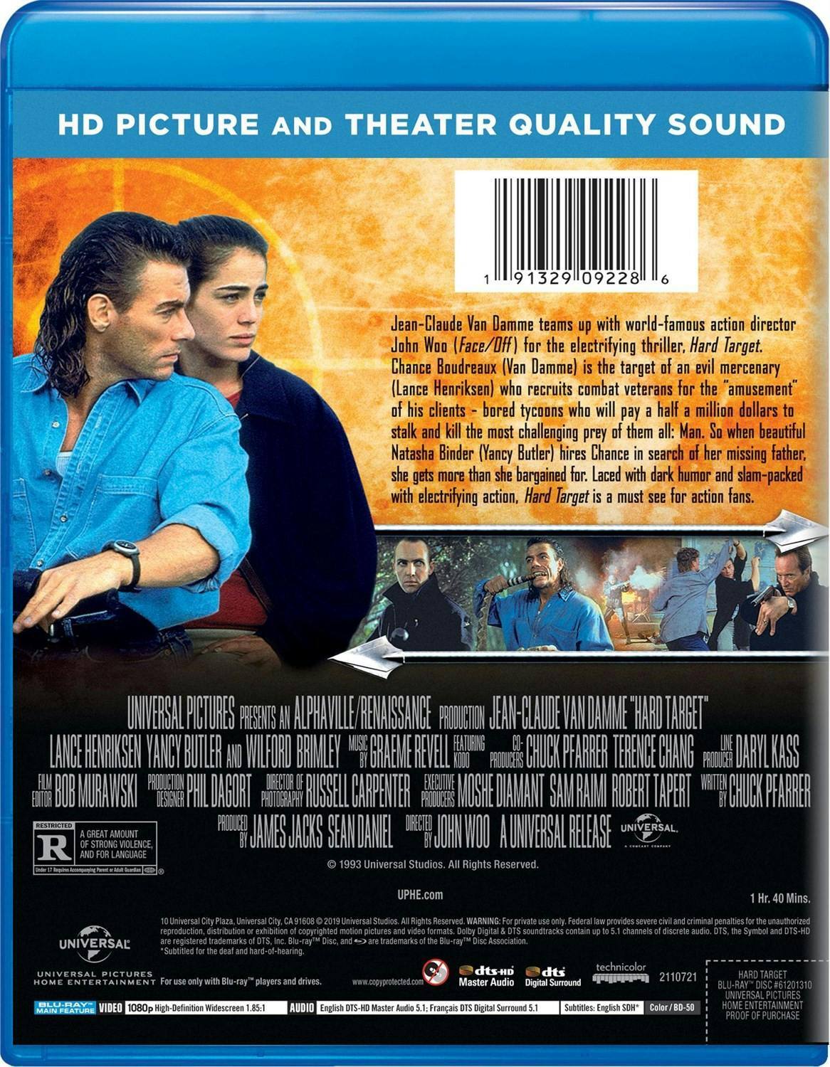 Back. Hard Target [Blu-ray].