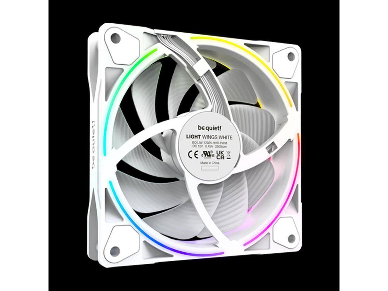 be quiet!  
LIGHT WINGS WHITE  
LW-12005-HHR-PWM  
DC 12V 0.45A 2500rpm  
CE  
UK  
CA  
Made in China