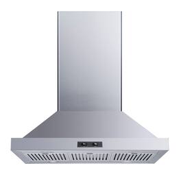 Winflo - 30 inches - Convertible - Island Range Hood - Stainless Steel