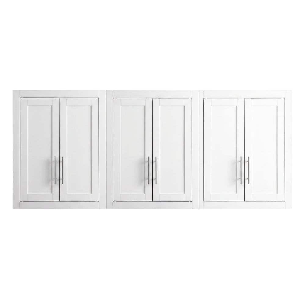 FurniFact - 3-Piece Wall Kitchen Cabinet Set - White