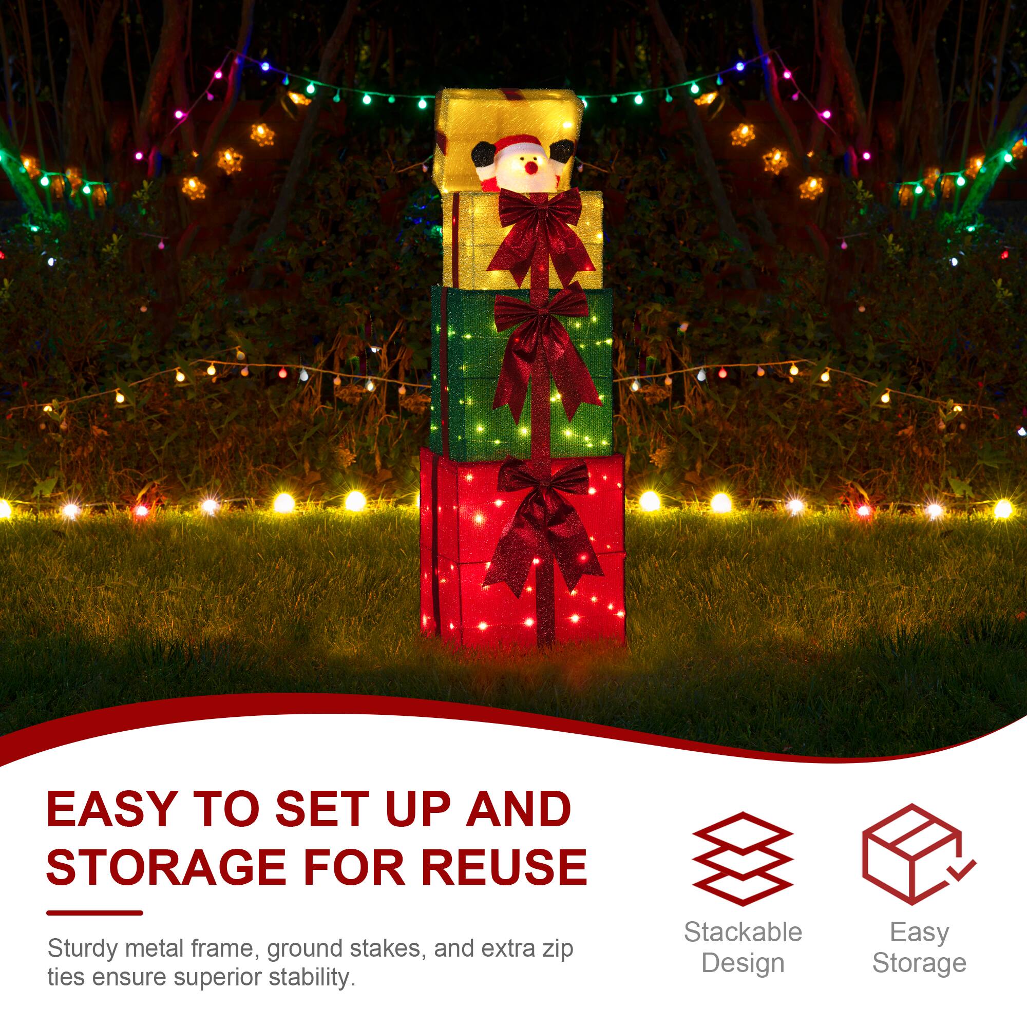 EASY TO SET UP AND STORAGE FOR REUSE

Sturdy metal frame, ground stakes, and extra zip ties ensure superior stability.

Stackable Design

Easy Storage