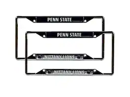 Rico Industries - Penn State Nittany Lions Chrome EZ View License Plate Frame - Set of 2 Frames - Multi