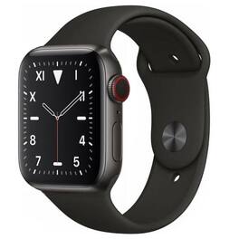 Refurbished Excellent - Apple Watch Series 5 Titanium 44mm A2095 (GPS + Cellular) - Space Black - (2019)