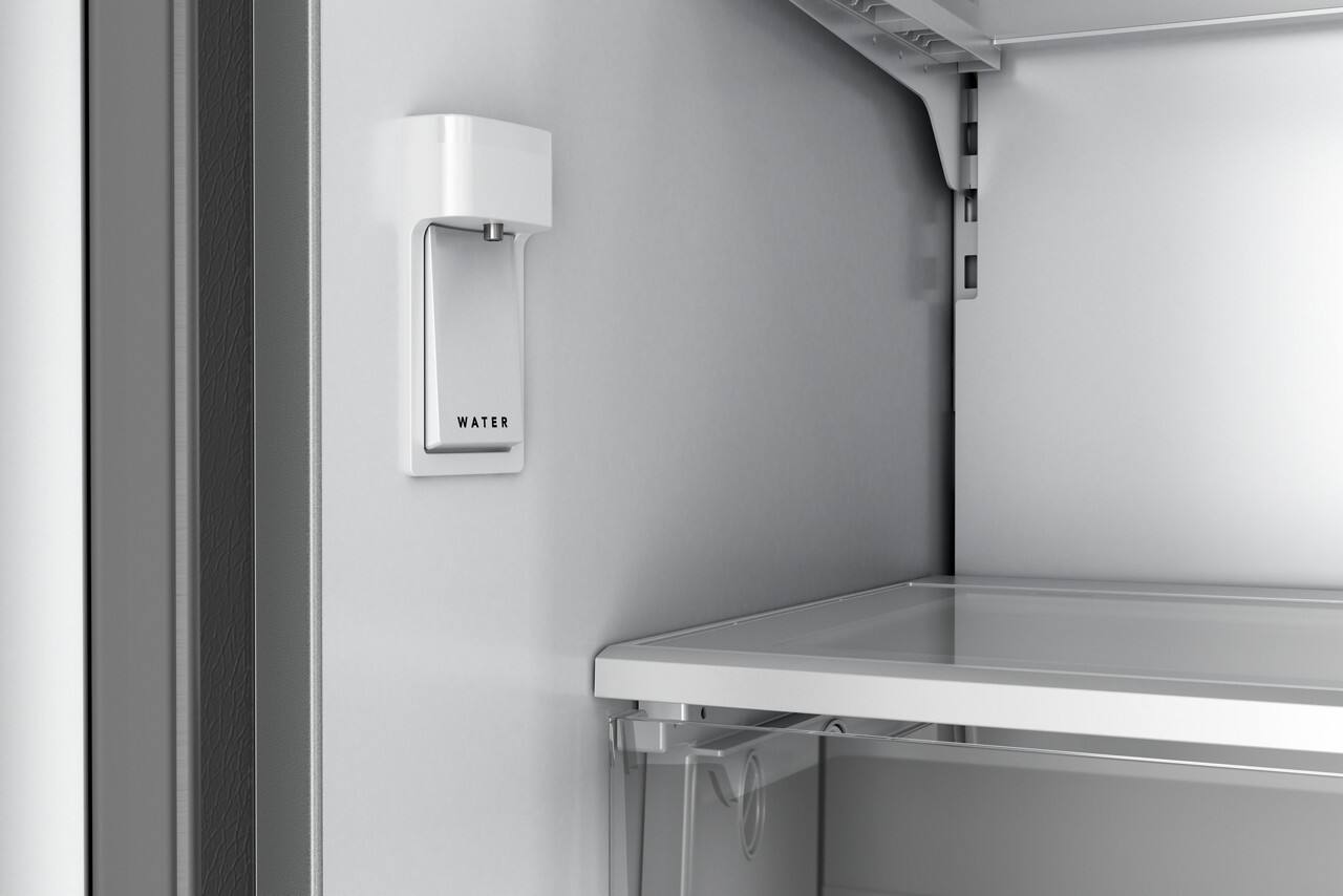 Alt View 6. Whirlpool - 24 Cu. Ft. 3-Door French Door Counter Depth Refrigerator - White.