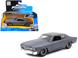 Dom's Chevrolet Chevelle SS Primer Grey "Fast & Furious" Movie 1/32 Diecast Model Car by Jada - Gray