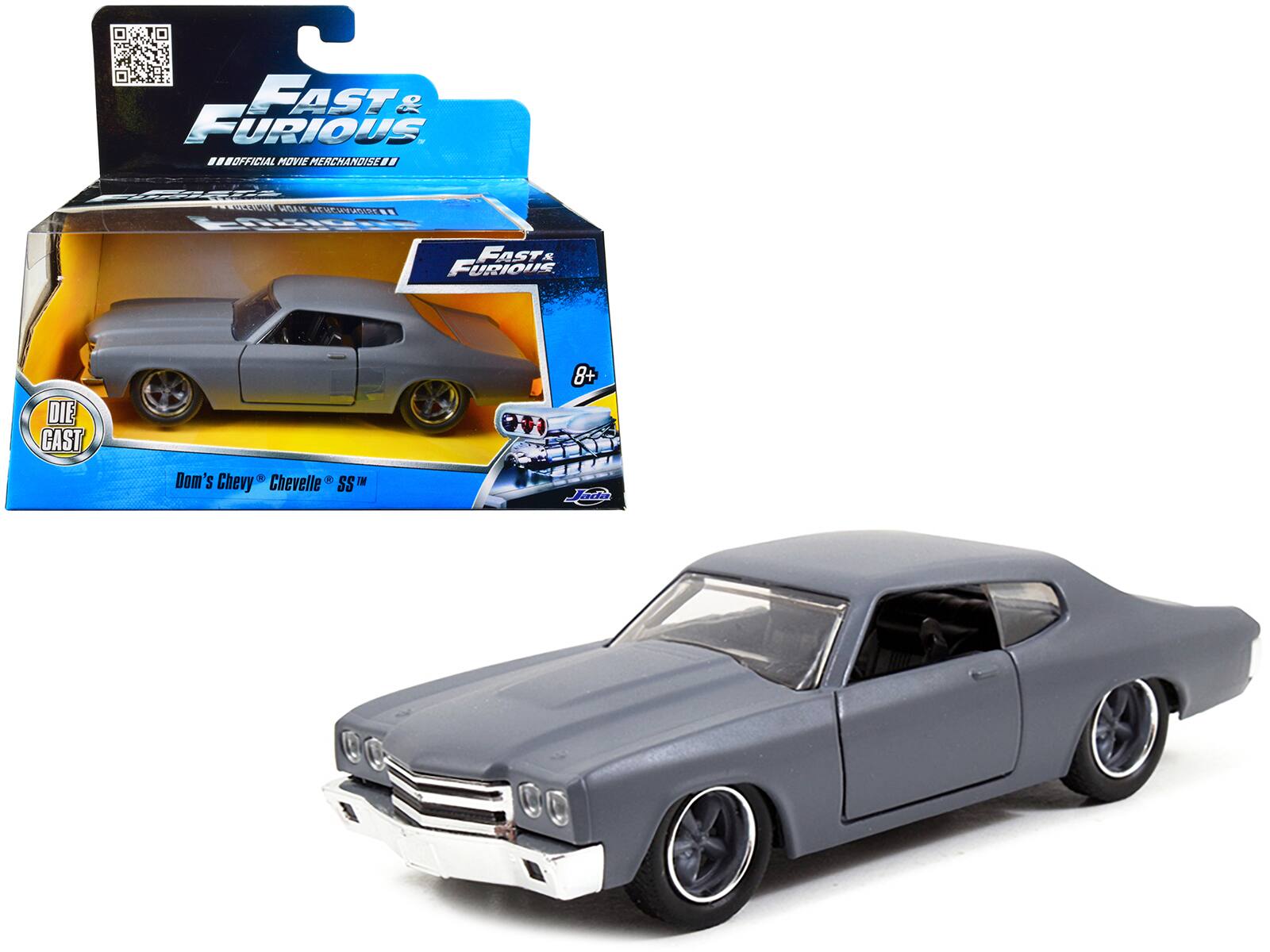 FAST & FURIOUS  
OFFICIAL MOVIE MERCHANDISE  

DIE CAST  
Dom's Chevy Chevelle SS™  

8+
