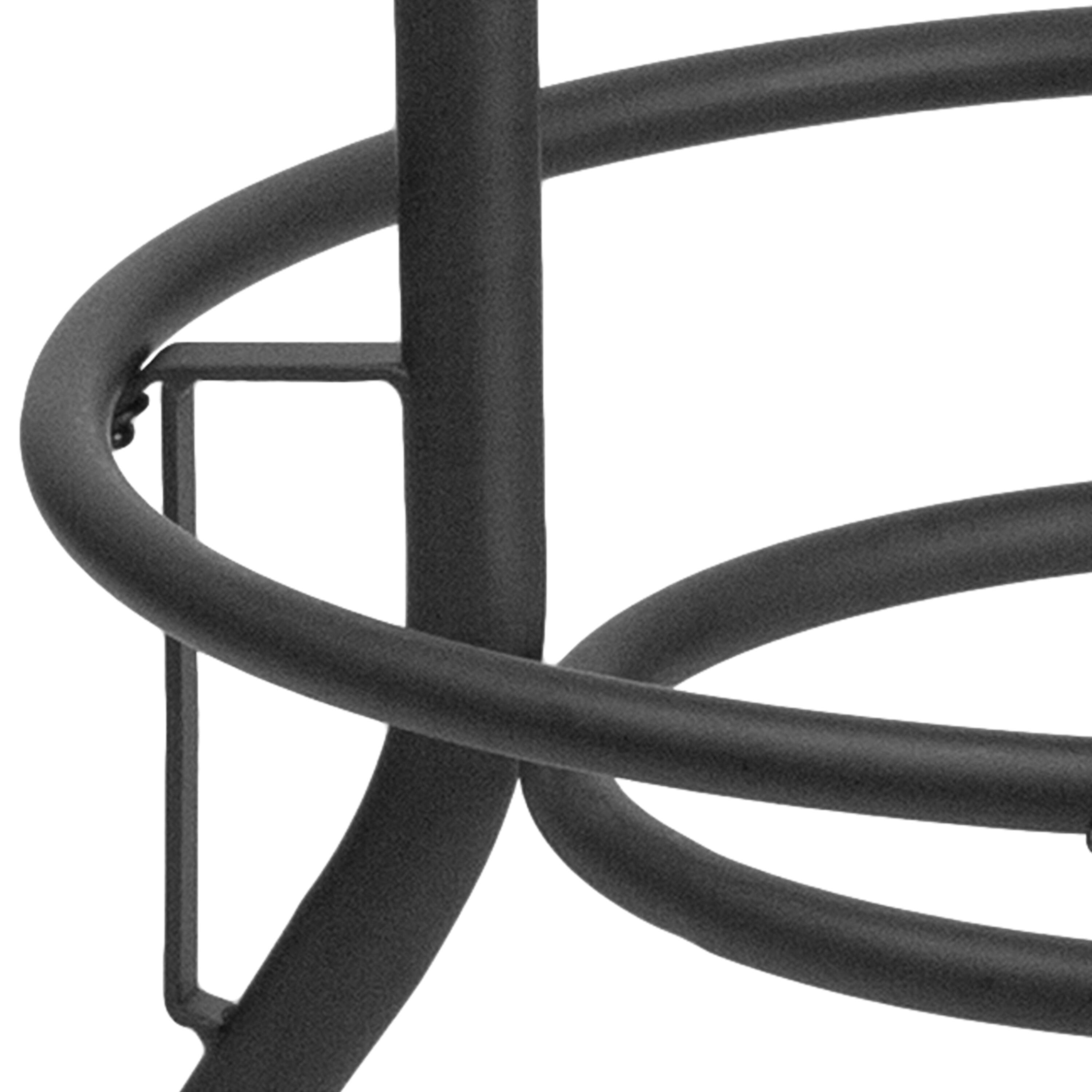 Alt View 8. Emma + Oliver - 30'' Barstool with Swivel Lift Leather Seat - Black.