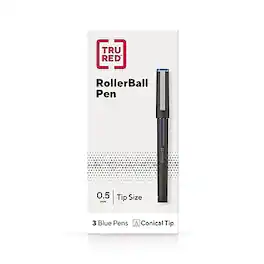 TRU RED - TRU RED™ Rollerball Pens, Fine Point, 3/Pack (TR57320) - Blue
