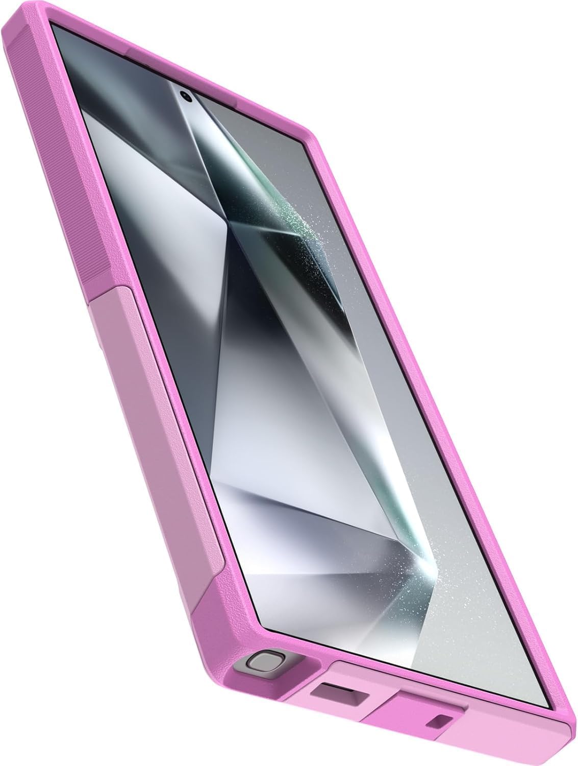 Back. OtterBox - OtterBox - Commuter Series Hard Shell for Samsung Galaxy S24 Ultra - Wildflower (Pink).