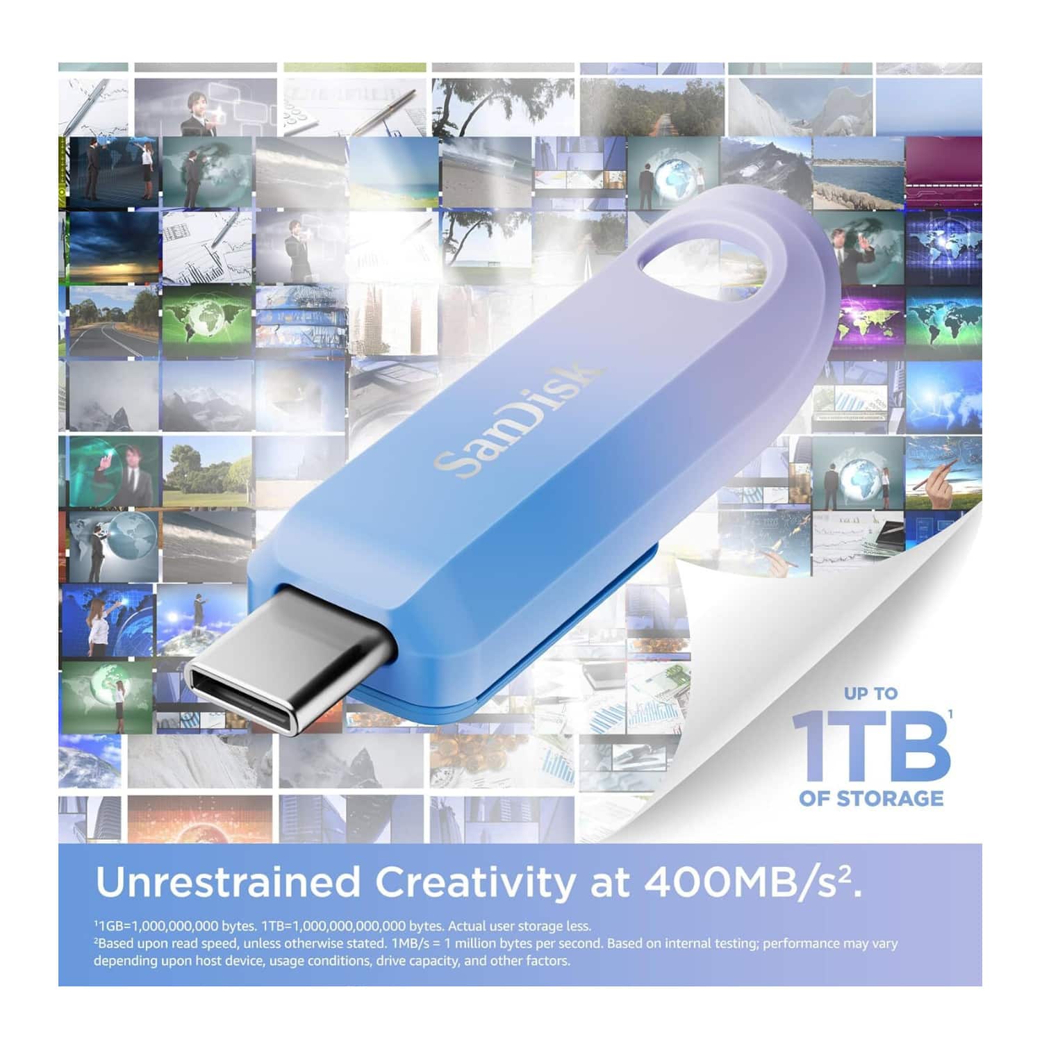 SANDISK 1TB Creator Series USB C Flash Drive Blue - Best Buy