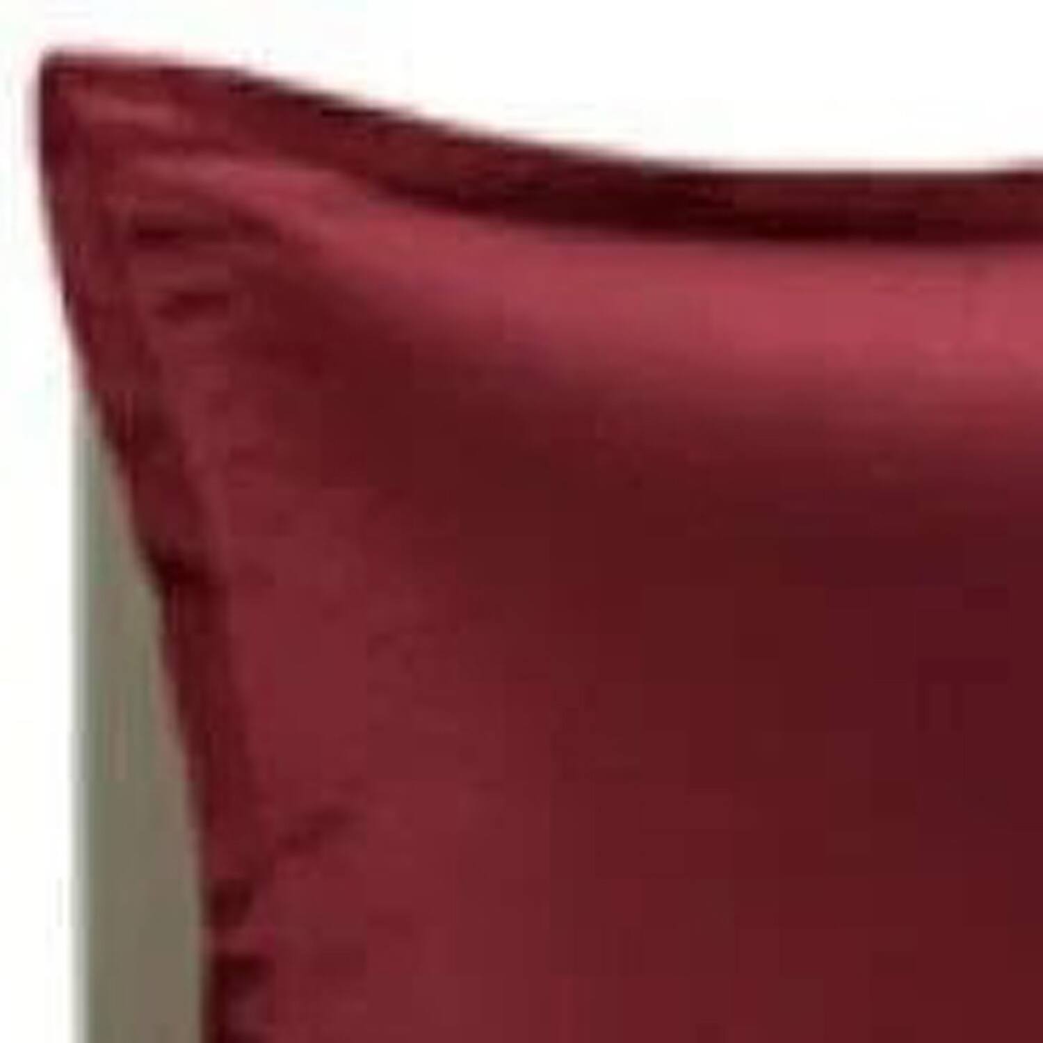 Alt View 2. Home Collection - Brielle Home 100% Premium 250TC Modal Bedding Collection Sateen Duvet Cover 68" x 86" & One 20" x 26" Sham Twin Dark Red - Dark Red.