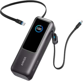 Anker Laptop Power Bank (25K, 165W, Built In and Retractable Anker Laptop Power Bank (25K, 165W, Built In and Retractable