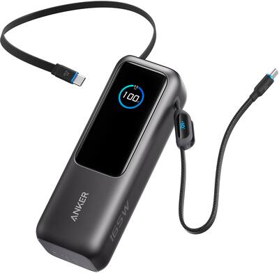 Anker Laptop Power Bank (25K, 165W, Built In and Retractable Anker Laptop Power Bank (25K, 165W, Built In and Retractable