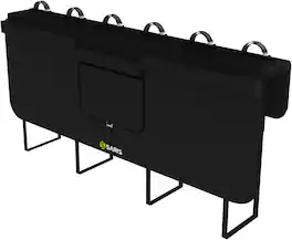 Saris - Tailgate Pad for Trucks – Padded, Water-Resistant 6-Bike Carrier with Quick-Attach Hooks - Black