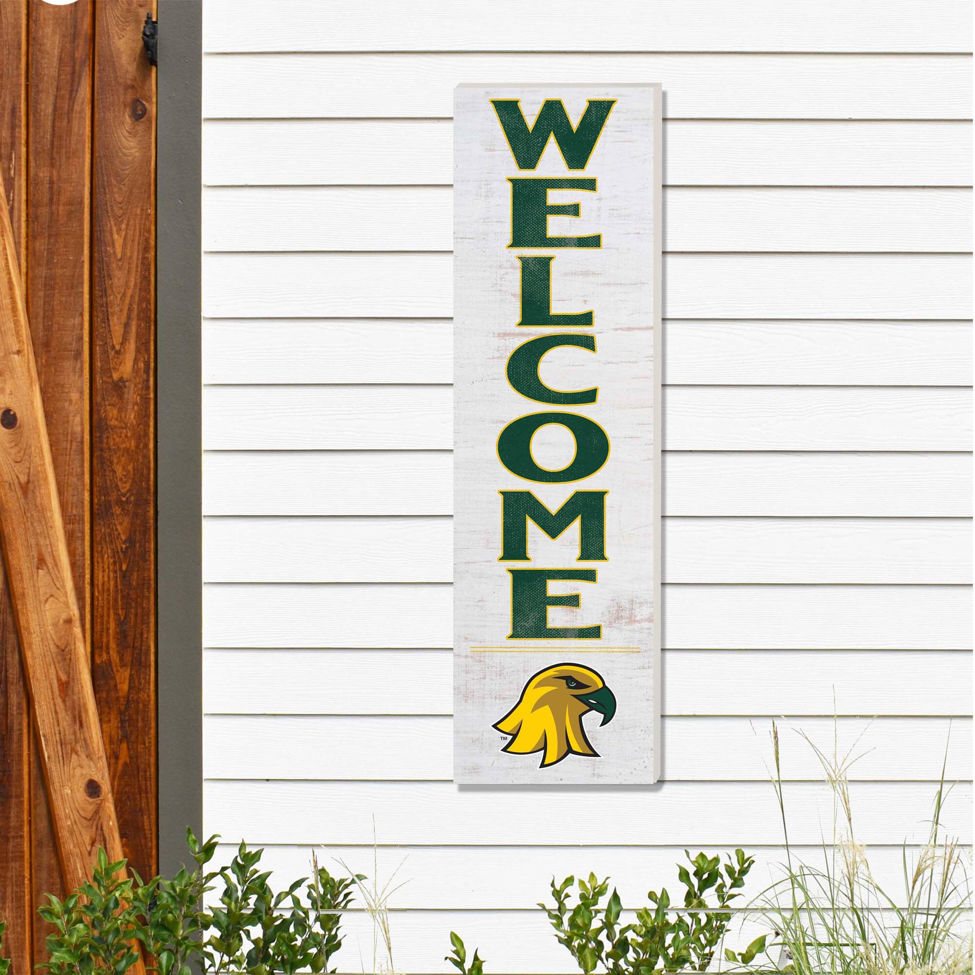 Alt View 1. Jardine - SUNY Brockport Golden Eagles 10'' x 35'' Indoor/Outdoor Welcome Sign - White.