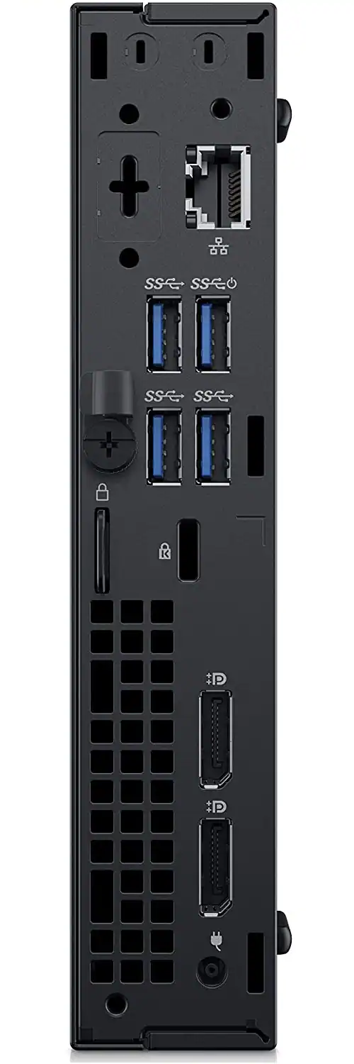 Sure, here is the corrected and grouped text from the image:

- HDMI
- USB 3.0
- USB 3.0
- USB 3.0
- USB 3.0
- USB 2.0
- USB 2.0
- USB 2.0
- USB 2.0
- Ethernet
- Audio Out
- Audio In
- Power
- Reset
- Lock
- Kensington Lock Slot