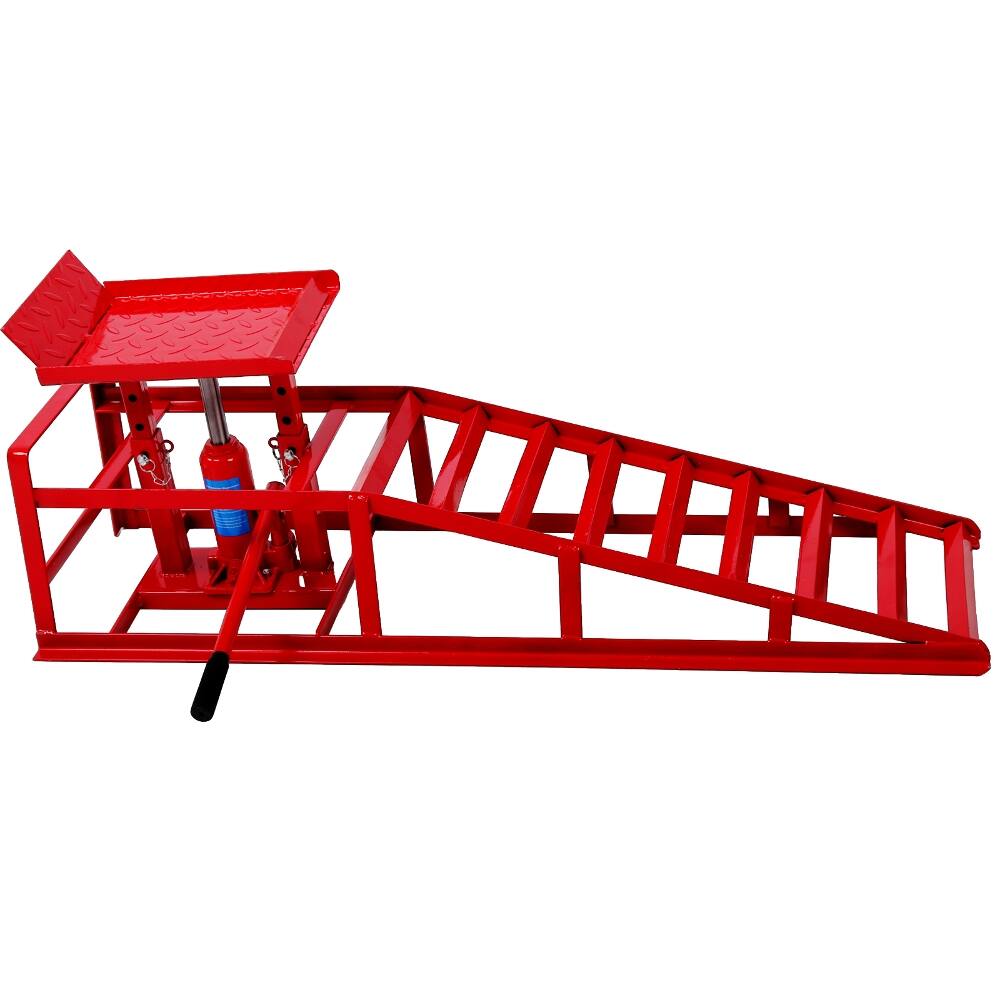 Back. Ropilly - 5 Ton Heavy Duty Truck Service Ramps Automotive Lift Repair Frame Adjustable Height Garage Lift 2 Pack.