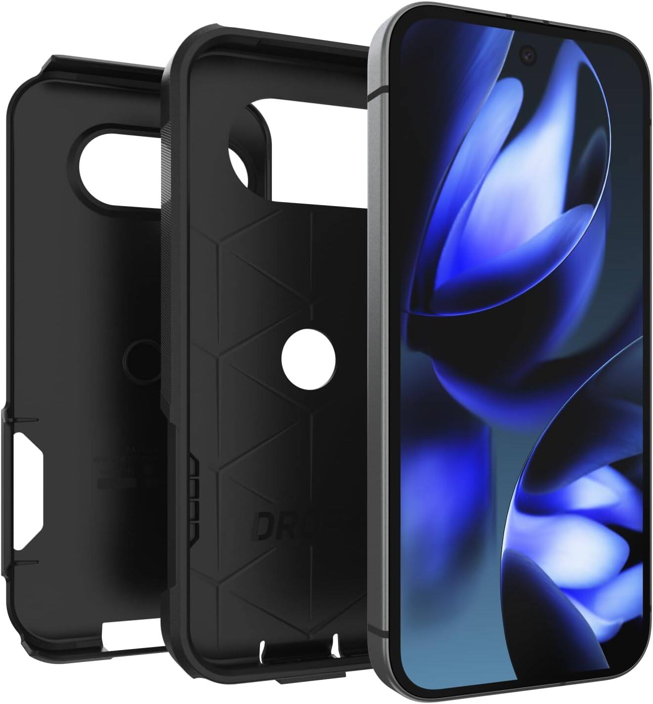 Back. OtterBox - OtterBox Google Pixel 9a (Only) - Commuter Series Case - Slim & Tough - Pocket-Friendly - with Port Protection - Black.