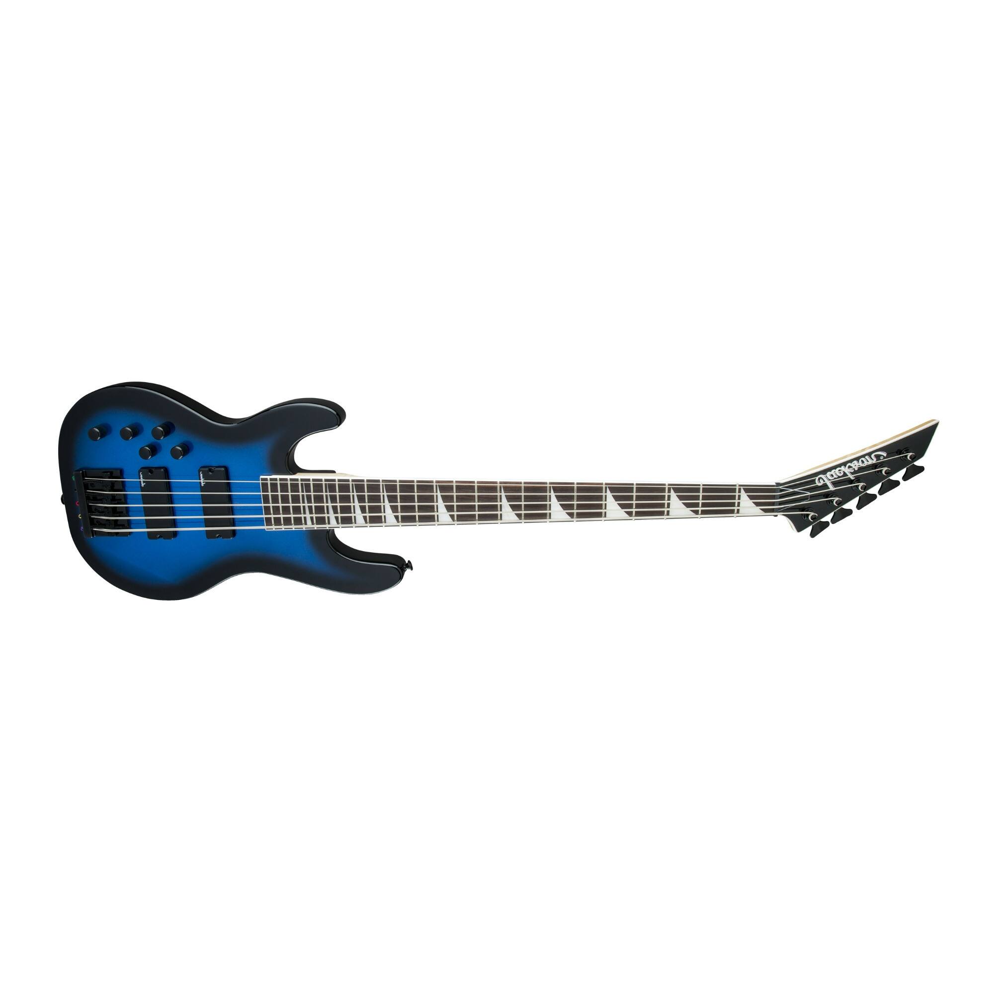 Angle. Jackson - Jackson JS Series Concert 5-String Electric Guitar (Blue) with Bag and Strings.