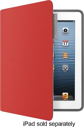 Front Standard. Logitech - Folio Sleeve for Apple® iPad® 2, iPad 3rd Generation and iPad with Retina.