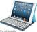 Angle Standard. Logitech - Keyboard Folio Case for Apple® iPad® mini - Electric Blue.