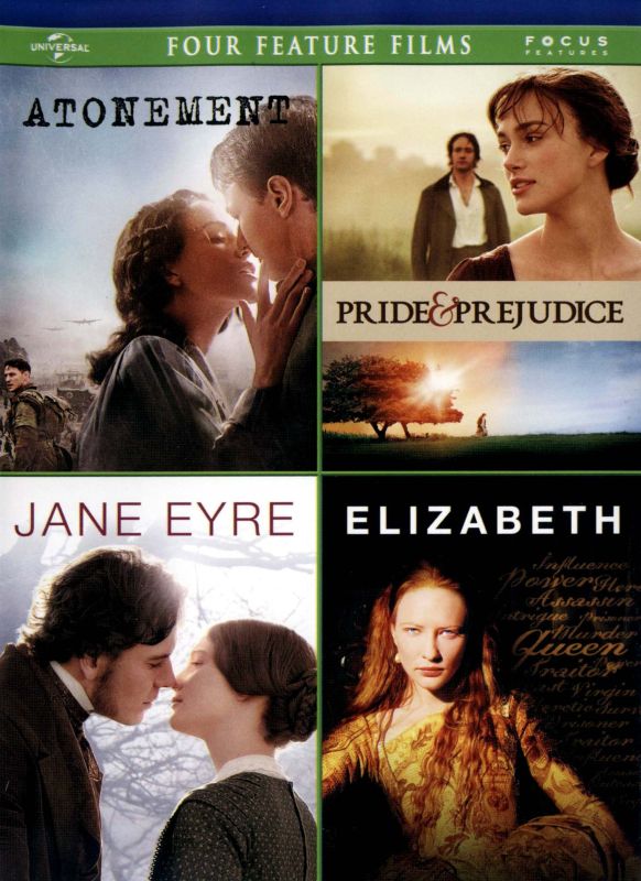  Atonement/Pride and Prejudice/Jane Eyre/Elizabeth [4 Discs] [DVD]