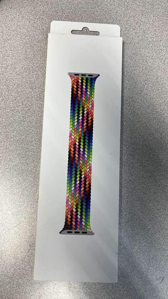 Apple - Watch Band BRAIDED SOLO LOOP 41MM WATCH BAND PRIDEEDITION MX3P3AM/A SZ 4 - Multicolor