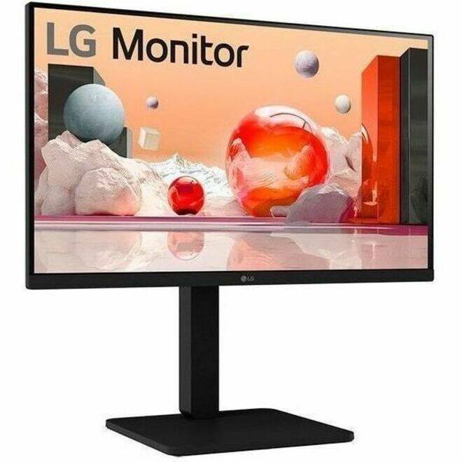 Alt View 7. LG - LG 24BA450-B 24" Class Full HD LCD Monitor - 16:9 - Matte Black - TAA Compliant - 23.8" Viewable - In-plane Switching - Black.