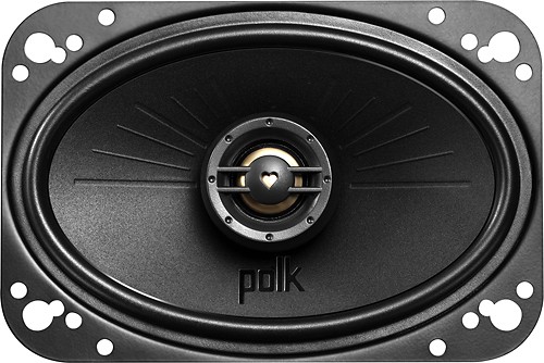  Polk Audio - 4&quot; x 6&quot; Coaxial Speakers with Polymer-Composite Cones (Pair)