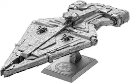 Metal Earth - Premium Series Star Wars Imperial Light Cruiser 3D Metal Model Kit Fascinations - Silver