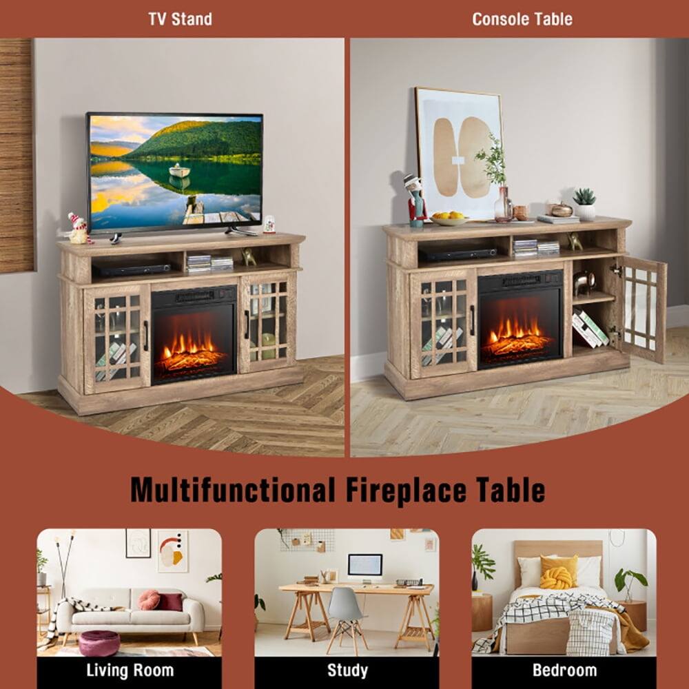 TV Stand Console Table 06 Multifunctional Fireplace Table Living Room Study Bedroom