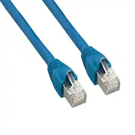 Sanoxy - Cables and Adapters; 100ft Cat6a 600 MHz Shielded Snagless Ethernet Network Patch Cable - Blue