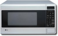 Front Standard. LG - 1.1 Cu. Ft. Mid-Size Microwave - Stainless-Steel.