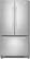 Front Standard. Whirlpool - 24.8 Cu. Ft. French Door Refrigerator - Satina.