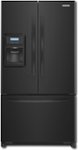 Front Standard. KitchenAid - 24.9 Cu. Ft. French Door Refrigerator with Thru-the-Door Ice and Water - Black.