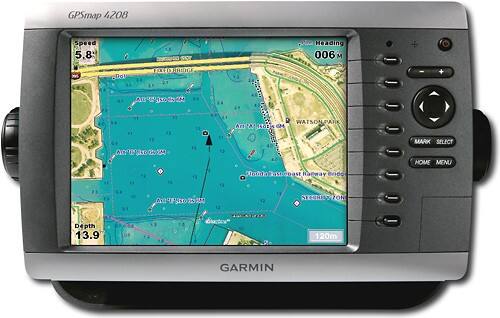 Front Standard. Garmin - GPSMAP4208 Network Bundle Chartplotter GPS.