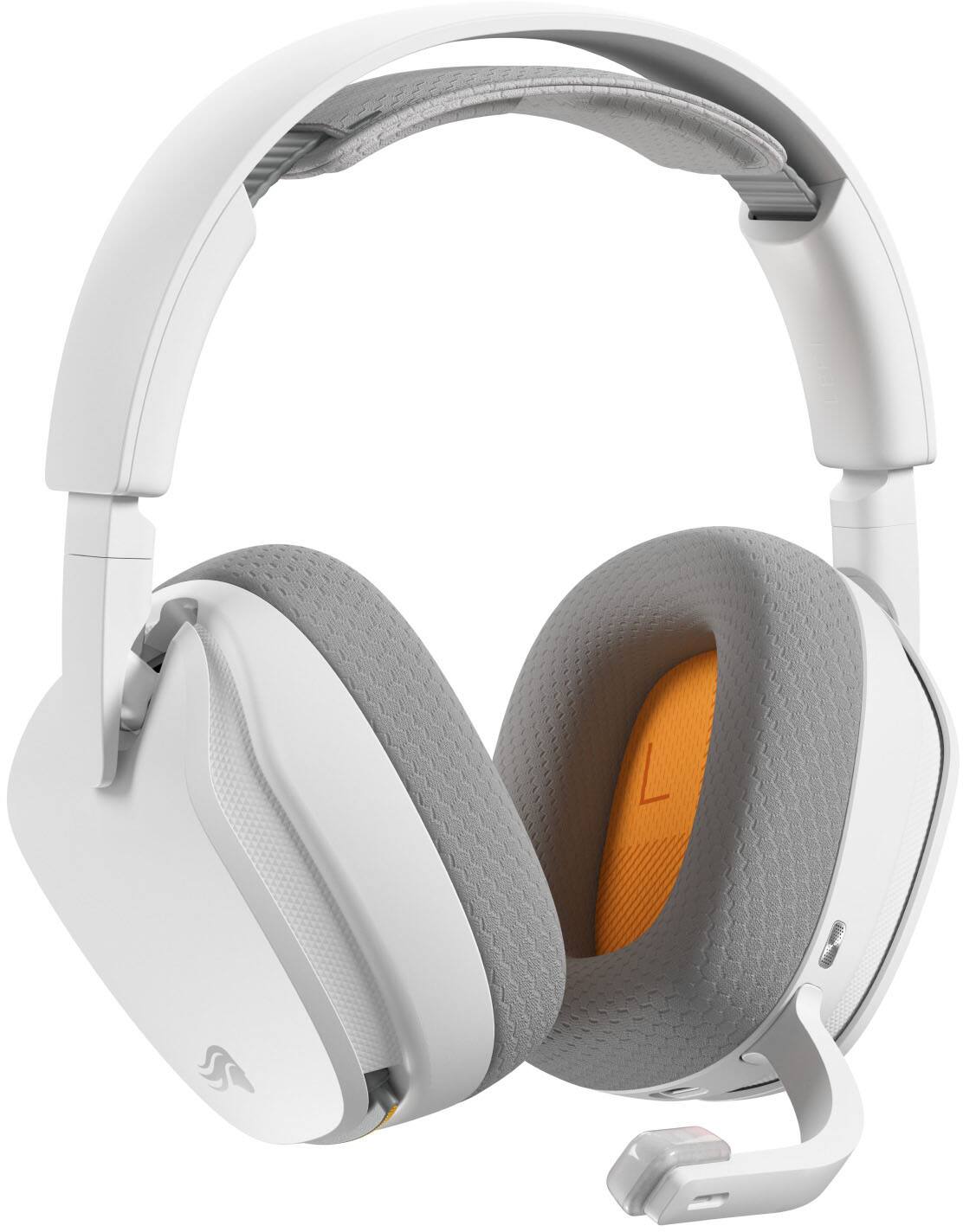 Alt View 13. Glorious - GHS Wireless InfinitePlay 2.4/Bluetooth Over-the-Ear Wireless Gaming Headset + Base Station for PC, PS5, PS4 and Switch - White.