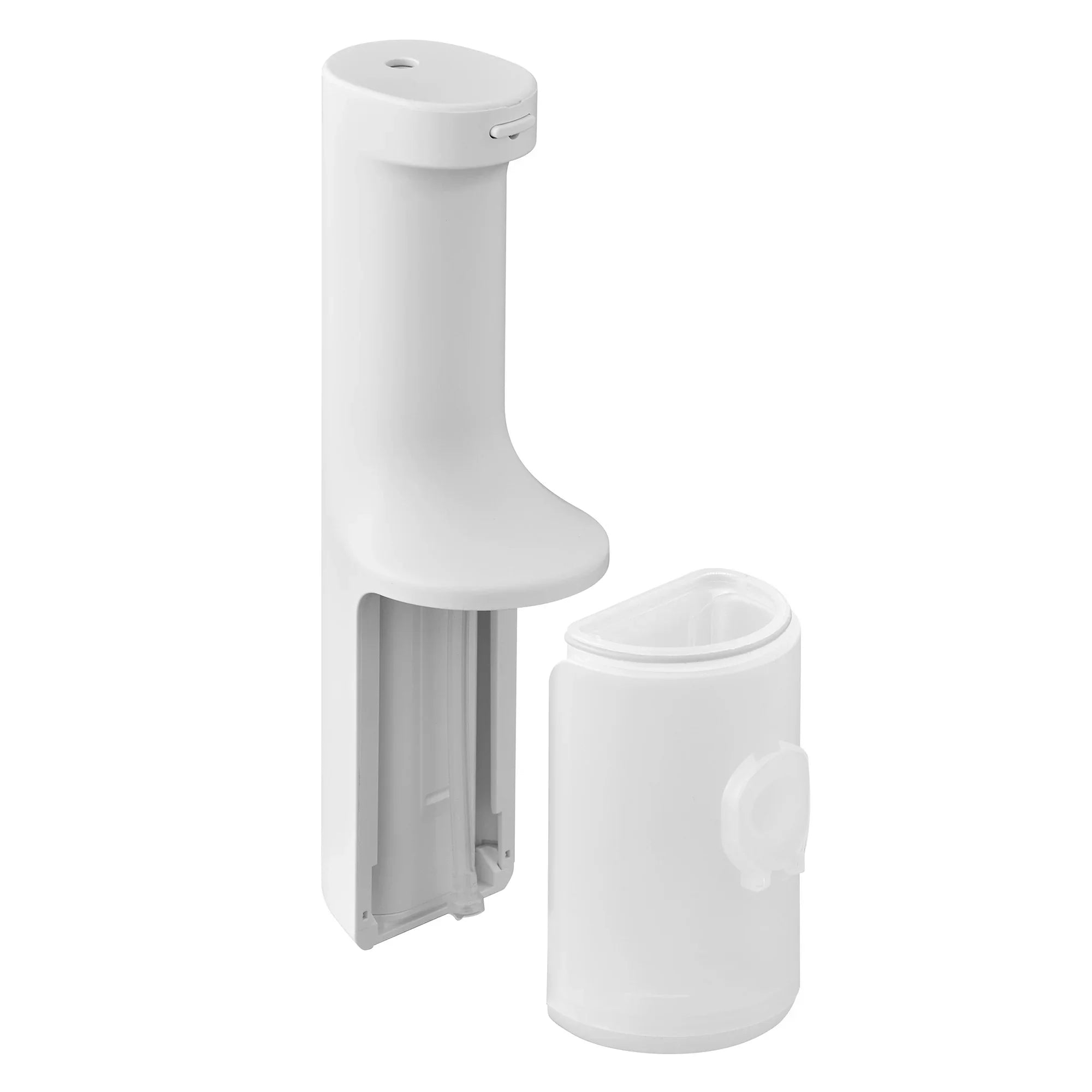 Left. Panasonic - Cordless Water Flosser with Ultrasonic Cleaning, Dishwasher Safe Tank - White.