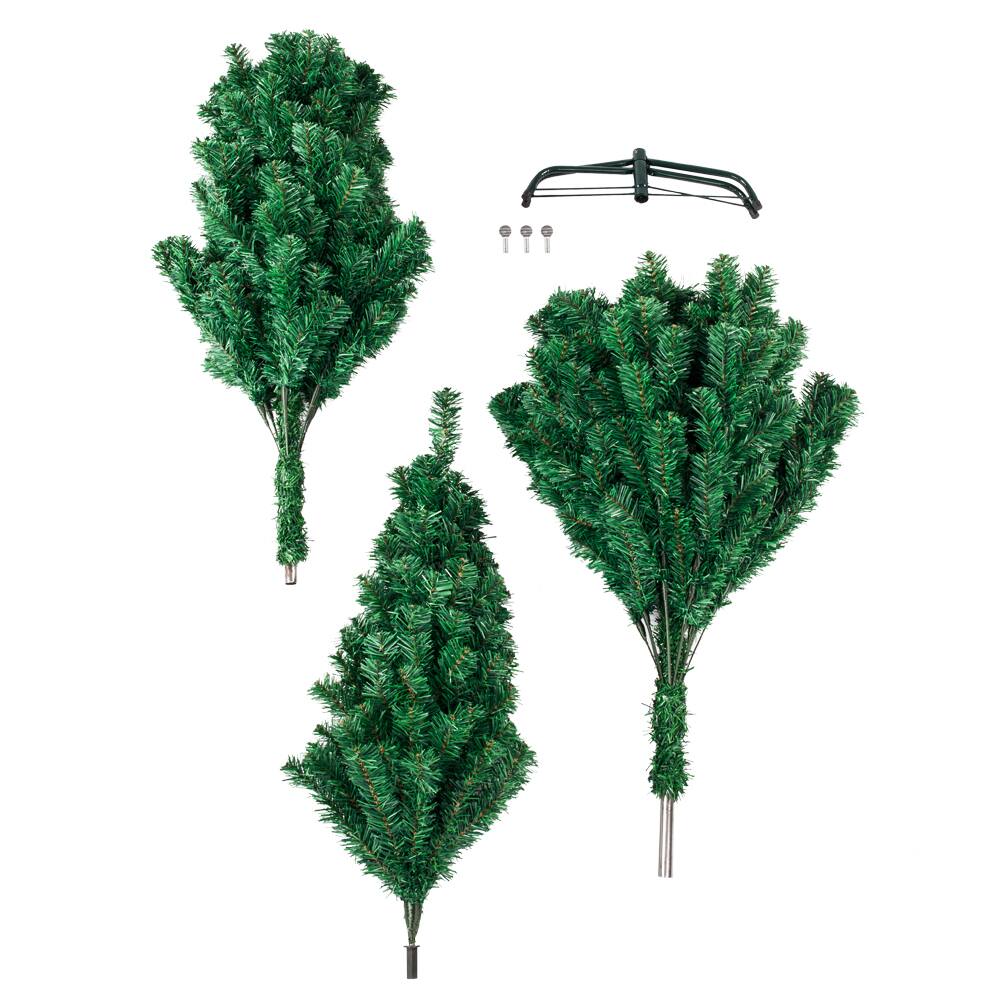 Back. VAVSEA - 8 ft Christmas Tree 1138 Branch Tips Unlit Xmas Tree with Stand, Realistic Holiday Pine Tree for Indoor Decor - Green.